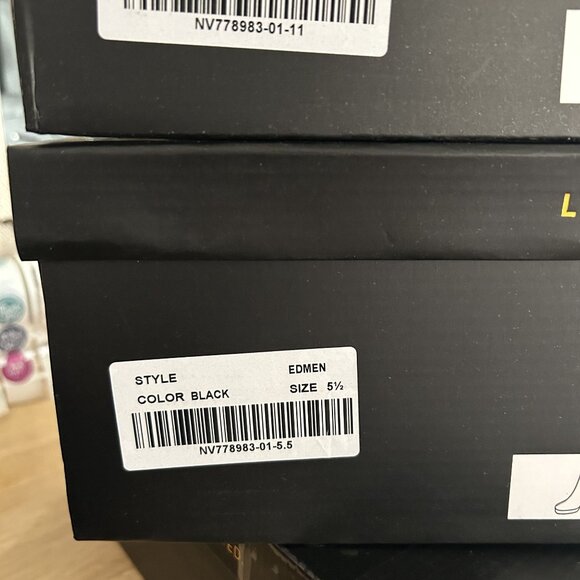 NEW Lulus Size 5.5 Edmen Black Patent Platform Mid Calf Boots Zip Up Block Heel - Picture 4 of 12